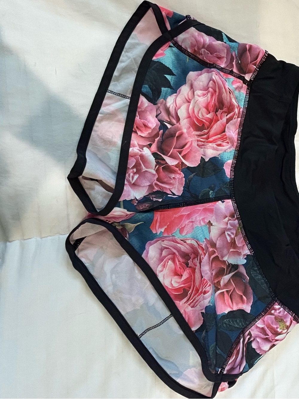 Lululemon speed, run shorts Secret Garden Rose